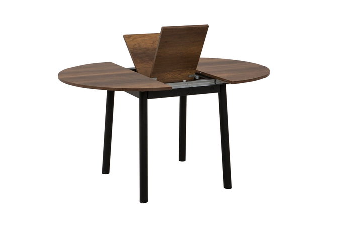 Hanah Home Mesa de Comedor Extensible Oliver - Nogal y Negro